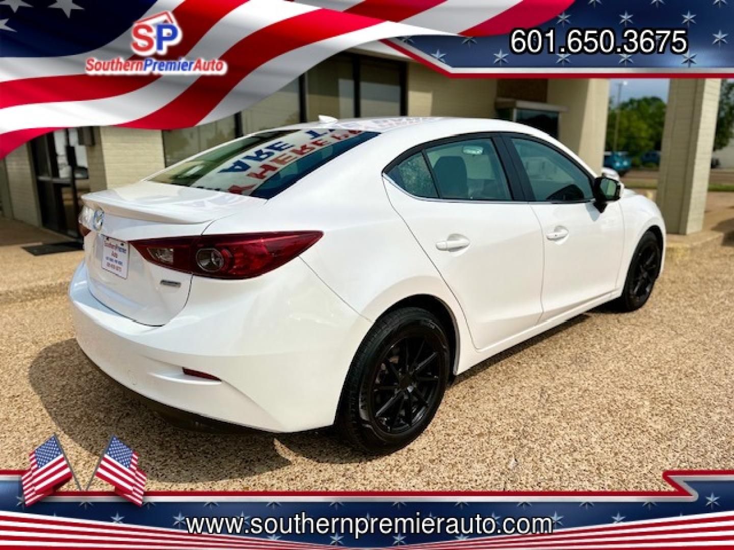 2015 WHITE MAZDA MAZDA3 I TOURING W/S (3MZBM1V70FM) , located at 922 W. Beacon St., Philadelphia, MS, 39350, (601) 650-3675, 32.770447, -89.127151 - Photo#5